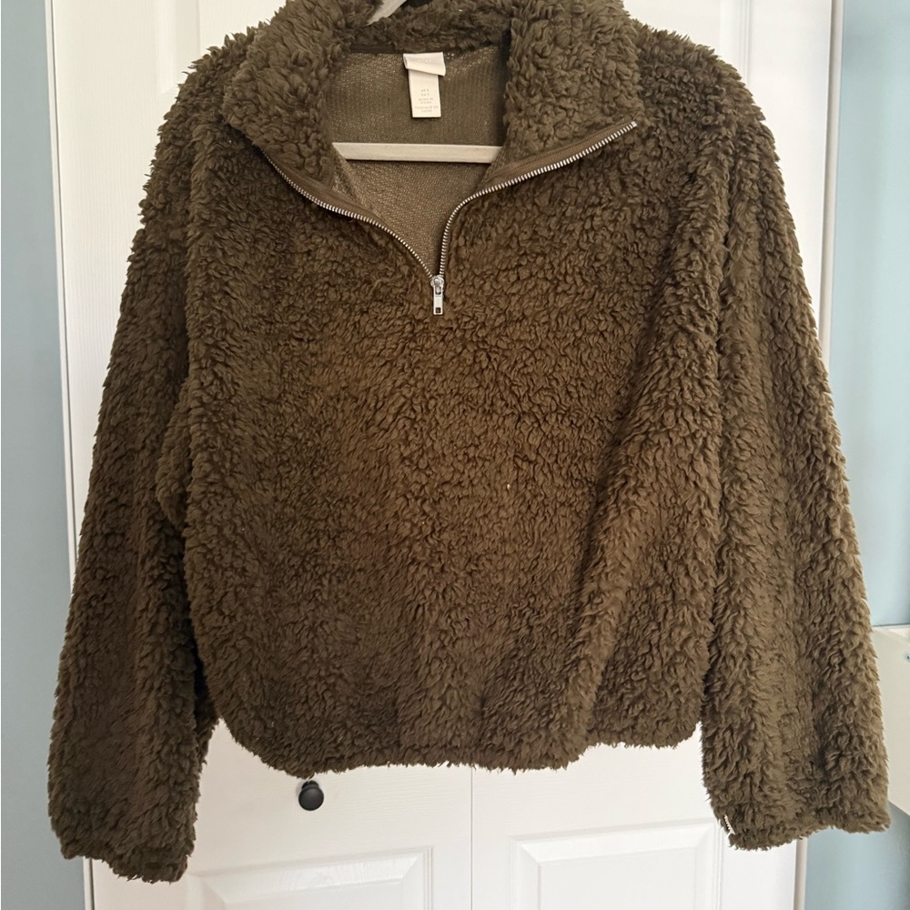 H&M Dark Green Quarter Zip